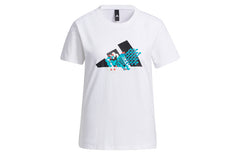 adidas Kaos Logo Seri Huruf, Unisex, COD '" AD-32