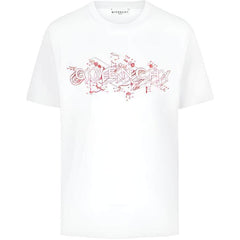 Kaos Givenchy Bermotif, Unisex -J-09