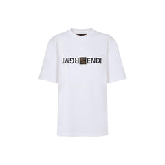 Kaos Pendek FENDI dengan Motif Gambar/Cetak, Cocok untuk Pria dan WanitaF-16