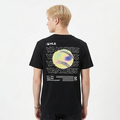 MLB Kaos lengan pendek original merek streetwear fashion dengan model super oversized (sangat longgar).ML-01