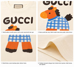 GUCCI Kaos Oversize Original - Kualitas Terbaik, Unisex, COD     '" G6901