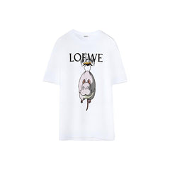 Kaos Pendek LOEWE dengan Motif Gambar/Cetak, Cocok untuk Pria dan Wanita -LE-11