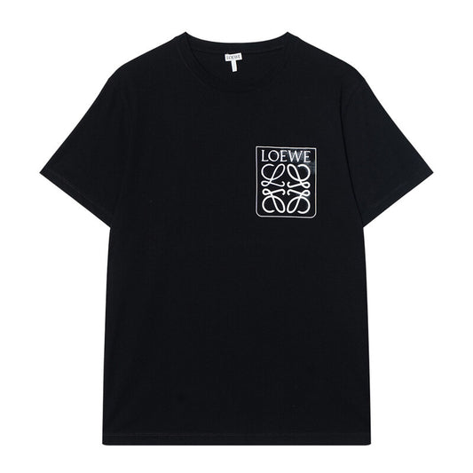 Kaos Pendek LOEWE dengan Motif Gambar/Cetak, Cocok untuk Pria dan Wanita -LE-04