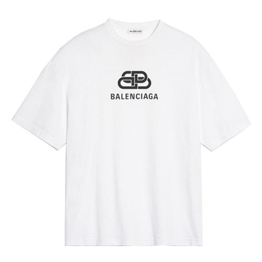 Kaos Pendek Balenciaga dengan Motif Gambar/Cetak, Cocok untuk Pria dan Wanita -BL-24
