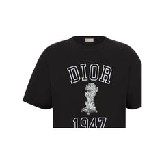 Kaos Pendek DIOR dengan Motif Gambar/Cetak, Cocok untuk Pria dan Wanita  -D-03