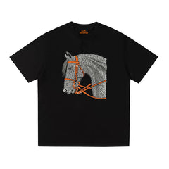 HERMES Kaos Logo Seri Huruf, Unisex '"COD '"  HE - 1