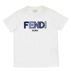 Kaos Pendek FENDI dengan Motif Gambar/Cetak, Cocok untuk Pria dan WanitaF-14